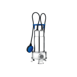 Submersible pump entirely in AISI 304 stainless steel and open vortex impeller